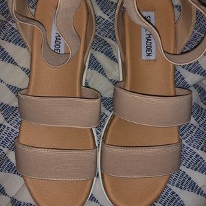 bandi elastic cork flatform sandals